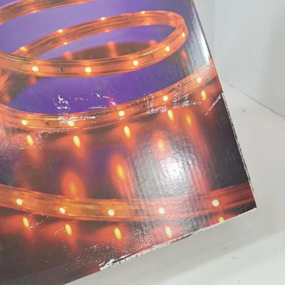 NEW Philips Orange Flat Rope Lights 15 ft LED Indoor Outdoor‎ Halloween fall